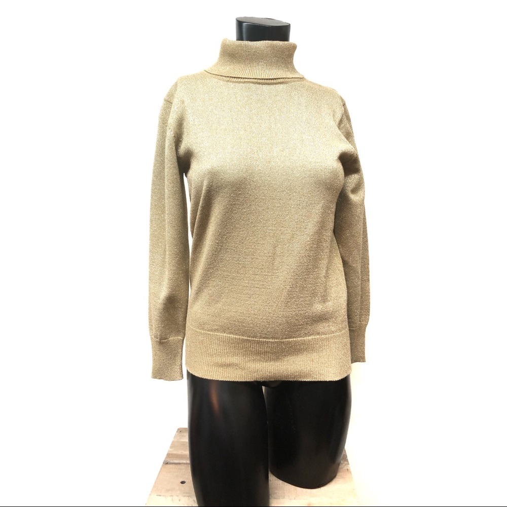 Pickett & Smith Gold Turtleneck Sweater